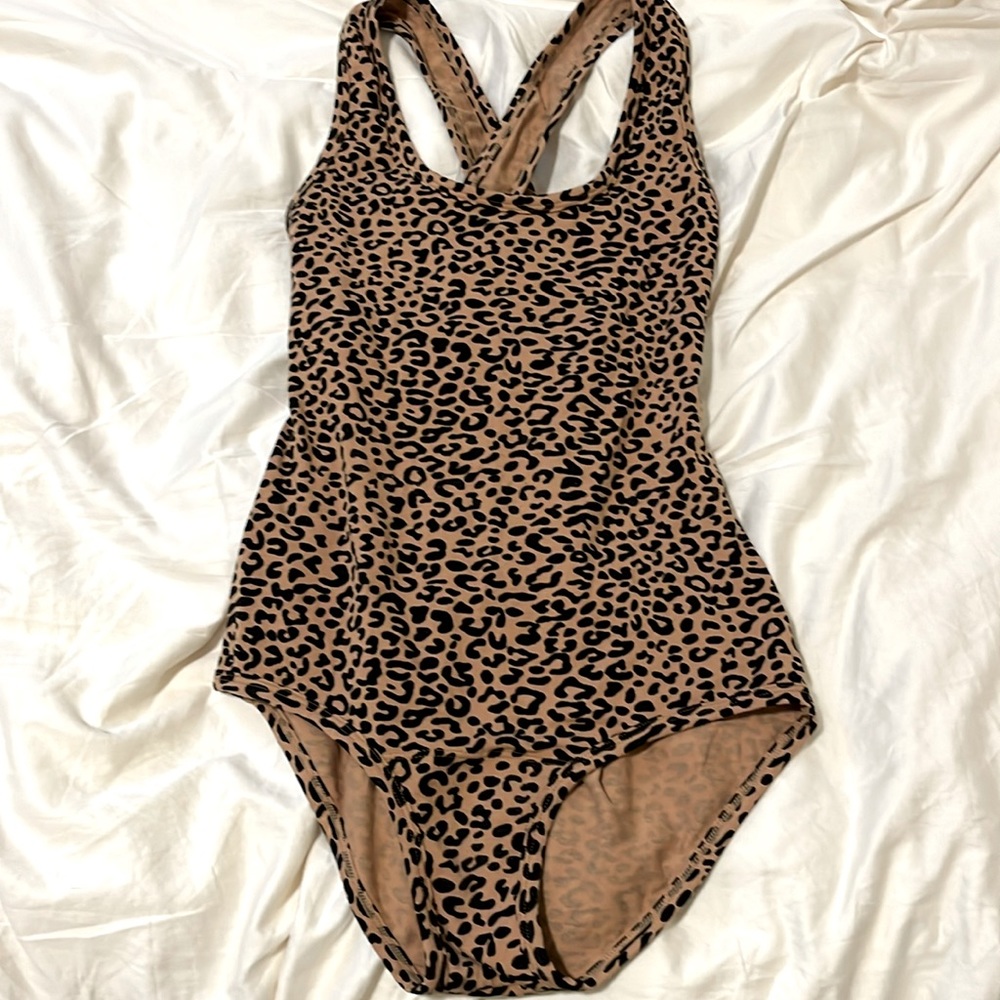 ARQ leotard in leopard M